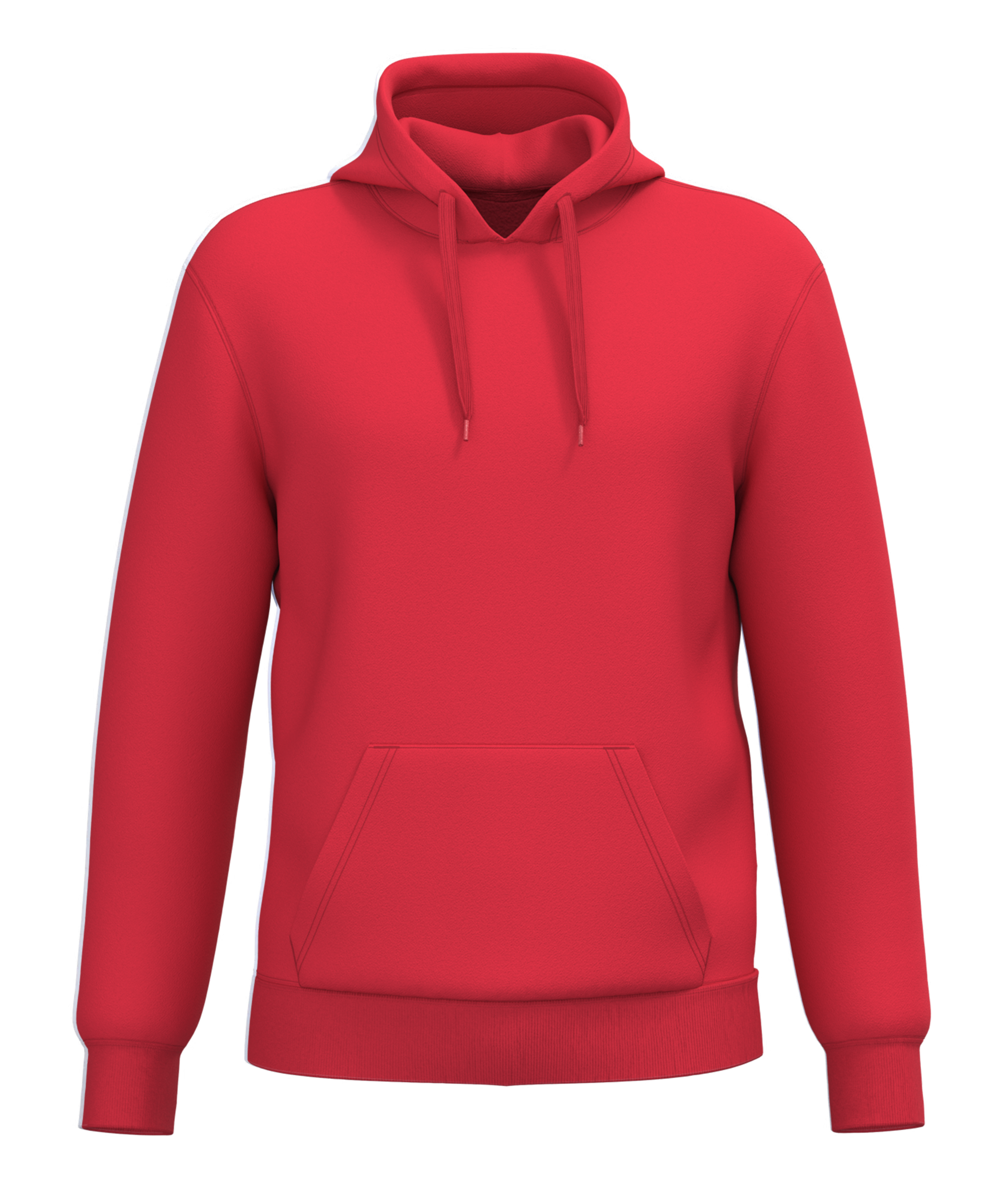 Sweat Rouge Avant Sweat à Capuche rouge à personnaliser avec votre visuel – Image 1