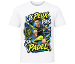 T-shirt blanc Padel à personnaliser