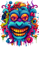 T-shirt Psychedelic Design (100) – Image 3